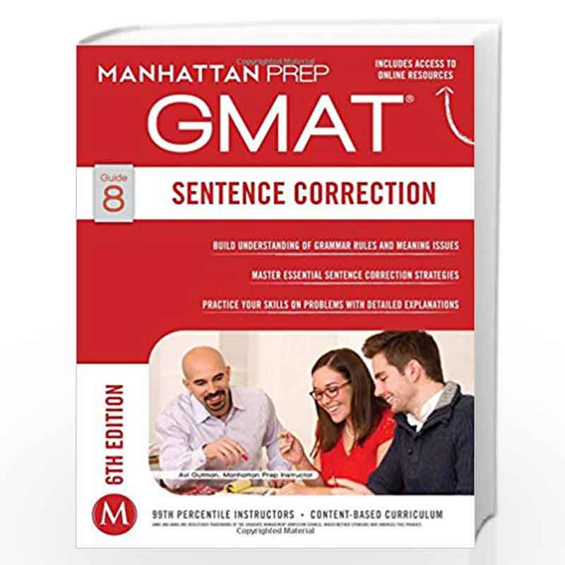 GMAT Sentence Correction (Manhattan Prep GMAT Strategy Guides) by Manhattan PrepBuy Online GMAT