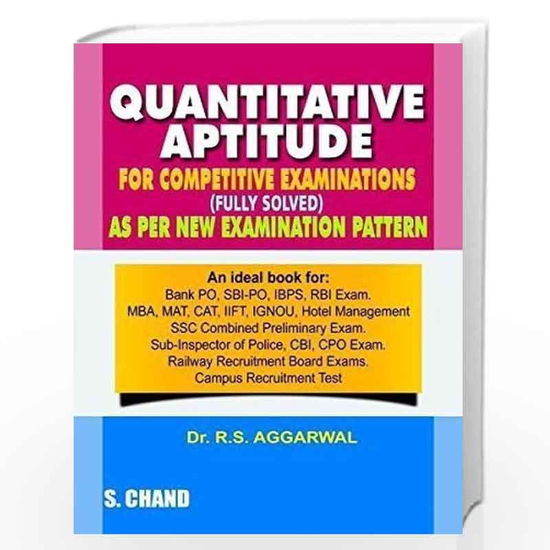 quantitative aptitude by rs aggarwal