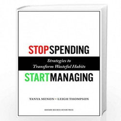 Stop Spending, Start Managing by Menon, Tanya Book-9781422143025