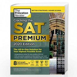 Cracking the SAT Premium Edition with 8 Practice Tests, 2020 (College Test Preparation) by PRINCETON REVIEW Book-9780525568070