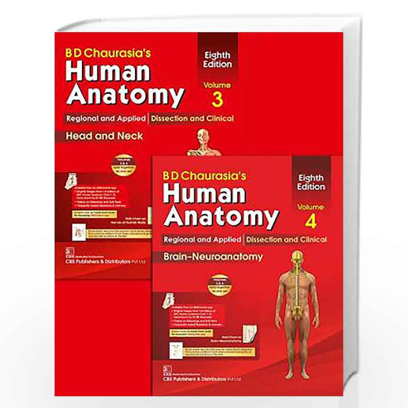 BD Chaurasia's Human Anatomy Regional and Applied Dissection and Clinical: Vol. 3: Head-Neck Brain by GERE Book-9788123923321