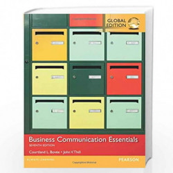 Business Communication Essentials, Global Edition by Bovee Book-9781292093260