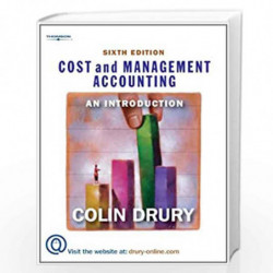 Cost and Management Accounting: An Introduction by Colin Drury Book-9781844803491