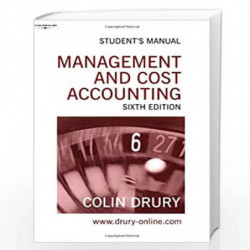 Management and Cost Accounting: Student's Manual (Student Companion) by Colin Drury Book-9781844800308