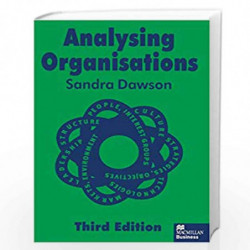 Analysing Organisations by Sandra Dawson Book-9780333660959