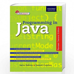 Programming in Java by Sachin Malhotra Book-9780199484140