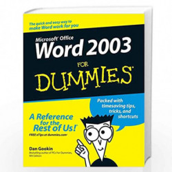 Word 2003 For Dummies (For Dummies Series) by Dan Gookin Book-9780764539824