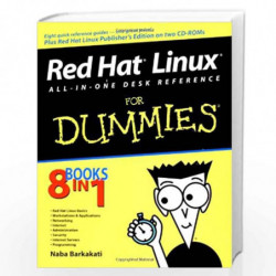 Red Hat          Linux          All in One Desk Reference For Dummies          by Naba Barbakati Book-9780764524424