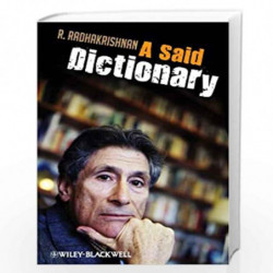 A Said Dictionary by R. Radhakrishnan Book-9781405183772