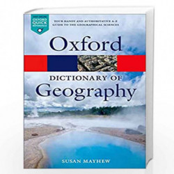 A Dictionary of Geography (Oxford Quick Reference) by Susan Mayhew Book-9780199680856