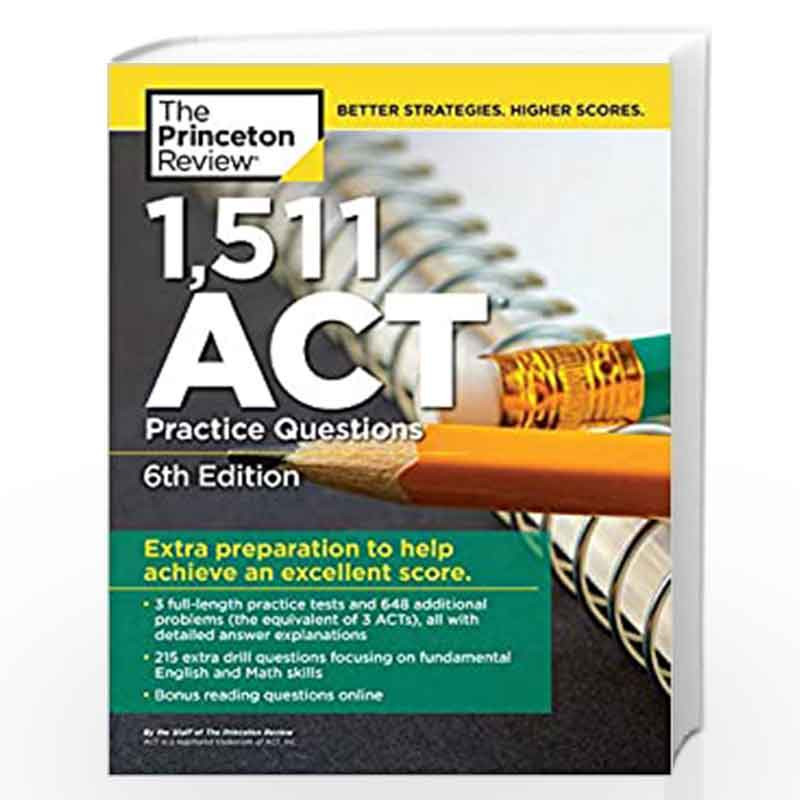 1,511 ACT Practice Questions, 6th Edition (College Test Preparation) by PRINCETON REVIEW Book-9780525567905