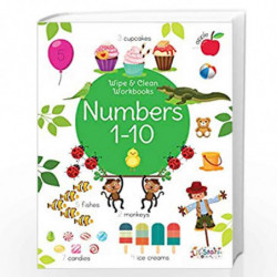 Numbers 1-10 - Wipe & Clean Workbook with free Pen by NA Book-9788131940051