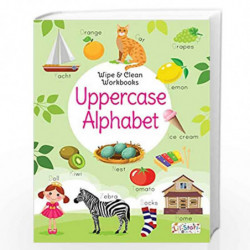 Uppercase Alphabet- Wipe & Clean Workbook with free Pen by NA Book-9788131940068
