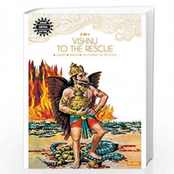 Vishnu to the Rescue: 3 in 1 (Amar Chitra Katha) by NA Book-9788184821840