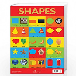 Shapes Chart - Early Learning Educational Chart For Kids: Perfect For Homeschooling, Kindergarten and Nursery Students (11.5 Inc