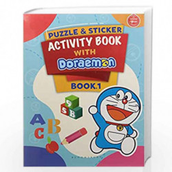 Puzzle & Sticker With Doraemon Activity Book 1 by Bloomsbury India Book-9789389611755