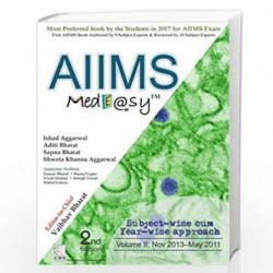 AIIMS MED EASY 2ED VOL 2 (NOV 2013 TO MAY 2011) (PB 2018) by BHARAT V Book-9789386827500
