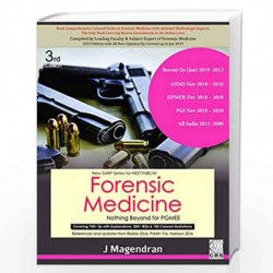 FORENSIC MEDICINE NOTHING BEYOND FOR PGMEE 3ED (PB 2019) by MAGENDRAN J Book-9789388725804