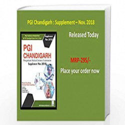 PGI CHANDIGARH POSTGRADUATE MEDICAL ENTRANCE EXAMINATION SUPPLEMENT NOV 2018 (PB 2018) by CHAUDHARY M Book-9789388725934