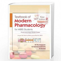 Textbook Of Modern Pharmacology For Mbbs Students 3Ed (Pb 2021) by MUNIAPPAN M Book-9789389688016