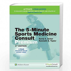 THE 5 MINUTE SPROTS MEDICINE CONSULT PREMIUM 3ED (HB 2020) by ACHAR S A Book-9781496398086