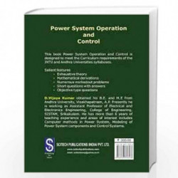 Power System Operation and Control by Vijaya Kumar  Book-9788183716536