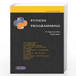 Python Programming by Nageswara Rao et.al. Book-9789385983450
