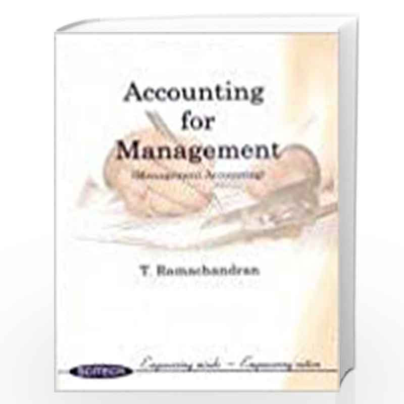 Accounting For Management by Ramachandran  Book-8187328398