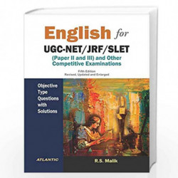 English for UGC-NET/JRF/SLET Paper II and III and other Competitive Examinations: Objective Type Questions by R.S. Malik Book-97
