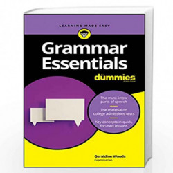 Grammar Essentials For Dummies (For Dummies (Language & Literature)) by Woods Book-9781119589617