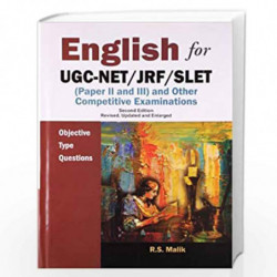 English for UGC-NET/JRF/SLET (Paper II and III) and Other Competitive Examinations: Objective Type Questions by R.S. Malik Book-