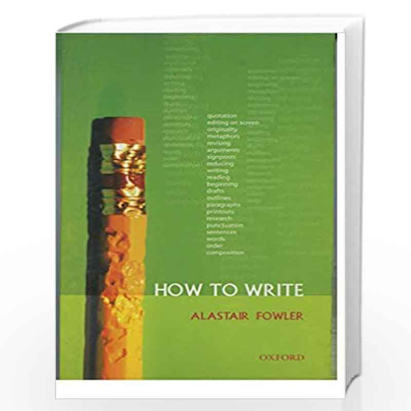 How to Write by Fowler Book-9780199278503
