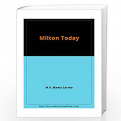 Milton Today by M.V. Sarma Book-9788175510937
