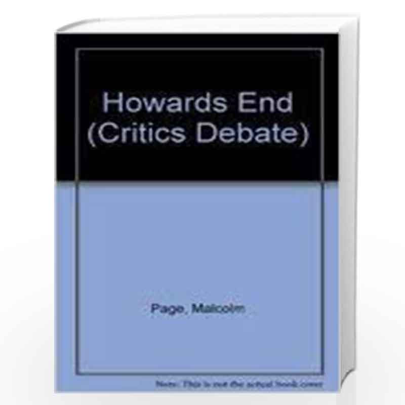 Howards End (Critics Debate S.) by Malcolm Page Book-9780333488485
