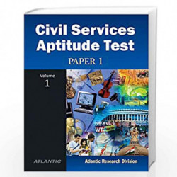 Civil Services Aptitude Test (Paper I): Vol. 1 by Atlantic Research Division Book-9788126919192