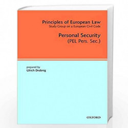 Principles of European Law: Personal Security: 4 (European Civil Code Series) by Ulrich Drobnig Book-9780199295999