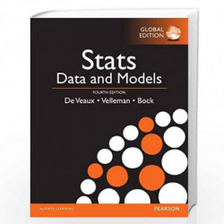 Stats: Data and Models, Global Edition by De Veaux Book-9781292101637