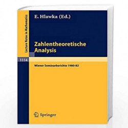 Zahlentheoretische Analysis / Edition 1 by E. Hlawka Book-9783540151890