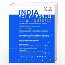 India Policy Forum 201617: Volume 13 by Shah Book-9789352800001