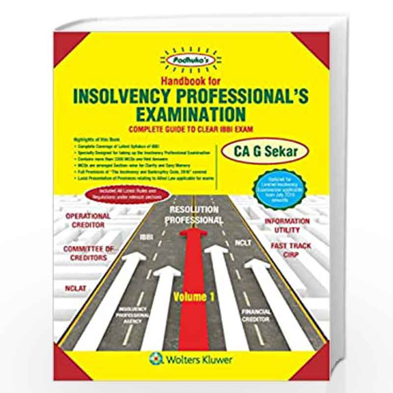Handbook for Insolvency Professionals Examination by Padhuka Book-9789389335699