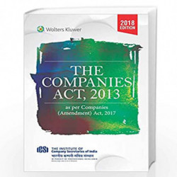 Companies Act, 2013: As Per Companies (Amendment) Act, 2017 by ICSI Book-9789387506282