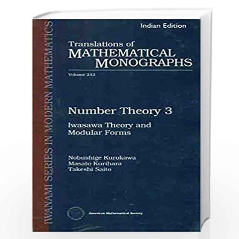 Number Theory 3 by Nobushige Kurokawa Book-9781470437381