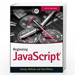 Beginning JavaScript by Jeremy McPeak Book-9781118903339
