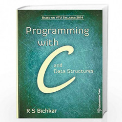 Programming with C and Data Structures by R S Bichkar Book-9788173719424