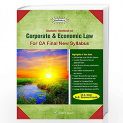Students Handbook on Corporate & Economic Law: For CA Final New Syllabus by G SEKAR Book-9789389335200