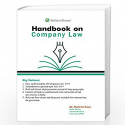 Handbook on Company Law by HARLEEN KAUR Book-9789389335279