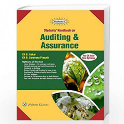Students Handbook on Auditing & Assurance: For CA Inter New Syllabus by G SEKAR Book-9789388696692