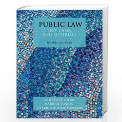 Public Law: Text, Cases, and Materials by Le Sueur, Andrew Book-9780198820284