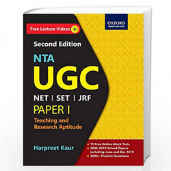 Oxford NTA UGC Paper I for NET/SET/JRF - Teaching and Research Aptitude, includes June and December 2019 solved papers by HARPRE