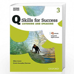 Q Skills for Success: Level 3: Listening & Speaking Student Book with iQ Online by OXFORD Book-9780194819046